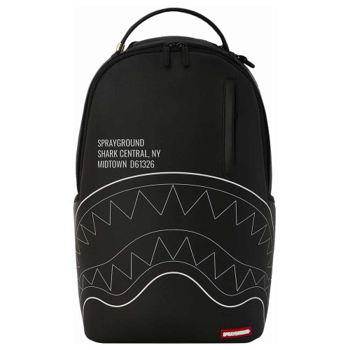 Sprayground Τσάντα πλάτης Shark Central Black Outline DLXSV Backpack